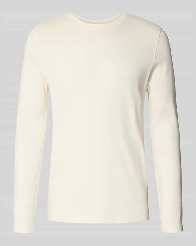 McNeal Longsleeve mit geripptem Rundhalsausschnitt 