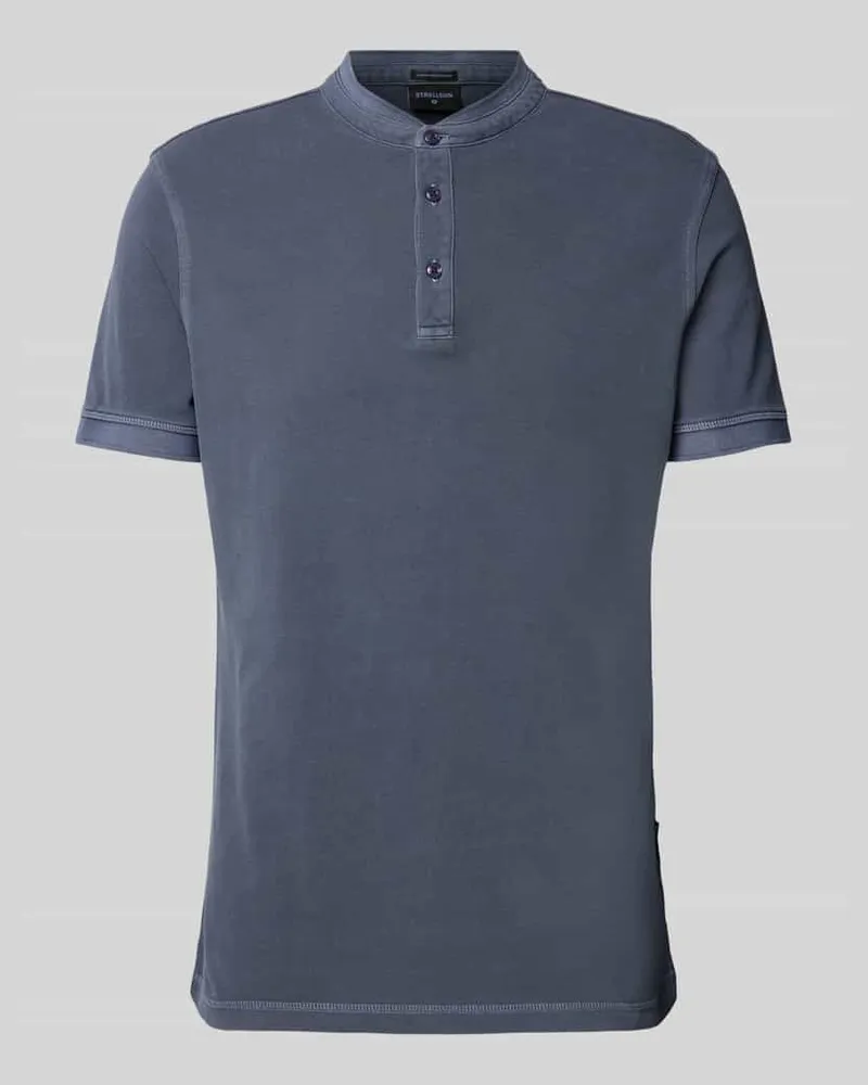 Strellson Regular Fit Poloshirt mit Stehkragen Modell 'Phillip Marine