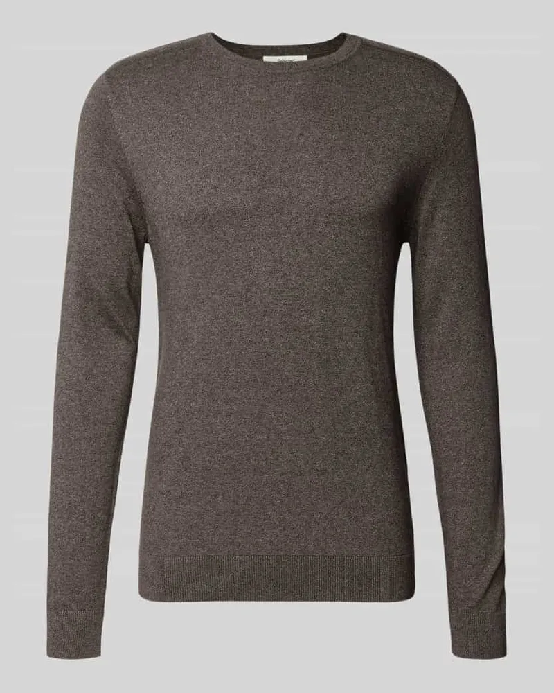 Selected Homme Regular Fit Strickpullover aus reiner Baumwolle Modell 'BERG 