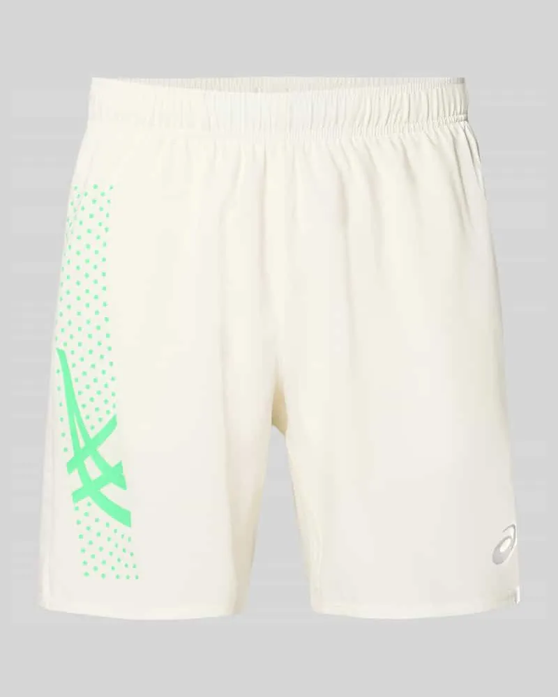 Asics Regular Fit Shorts mit integriertem Slip Modell 'ICON Offwhite