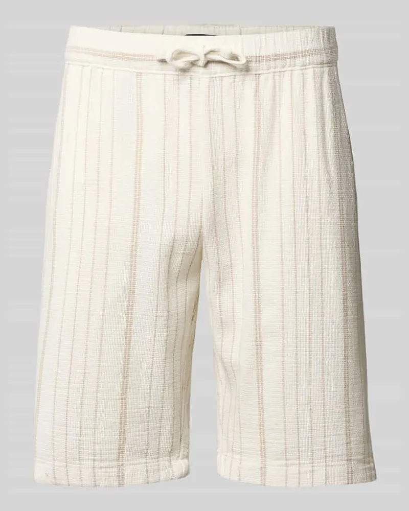 McNeal Bermudas mit elastischem Bund und Eingrifftaschen Kitt