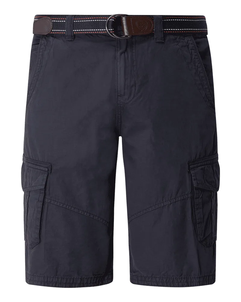 Lerros Regular Fit Cargobermudas mit Gürtel Modell 'Chap 