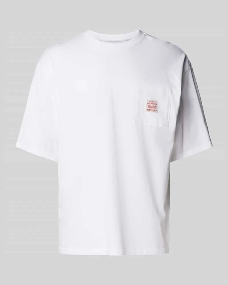 Levi's Relaxed Fit T-Shirt mit Label-Patch Weiss
