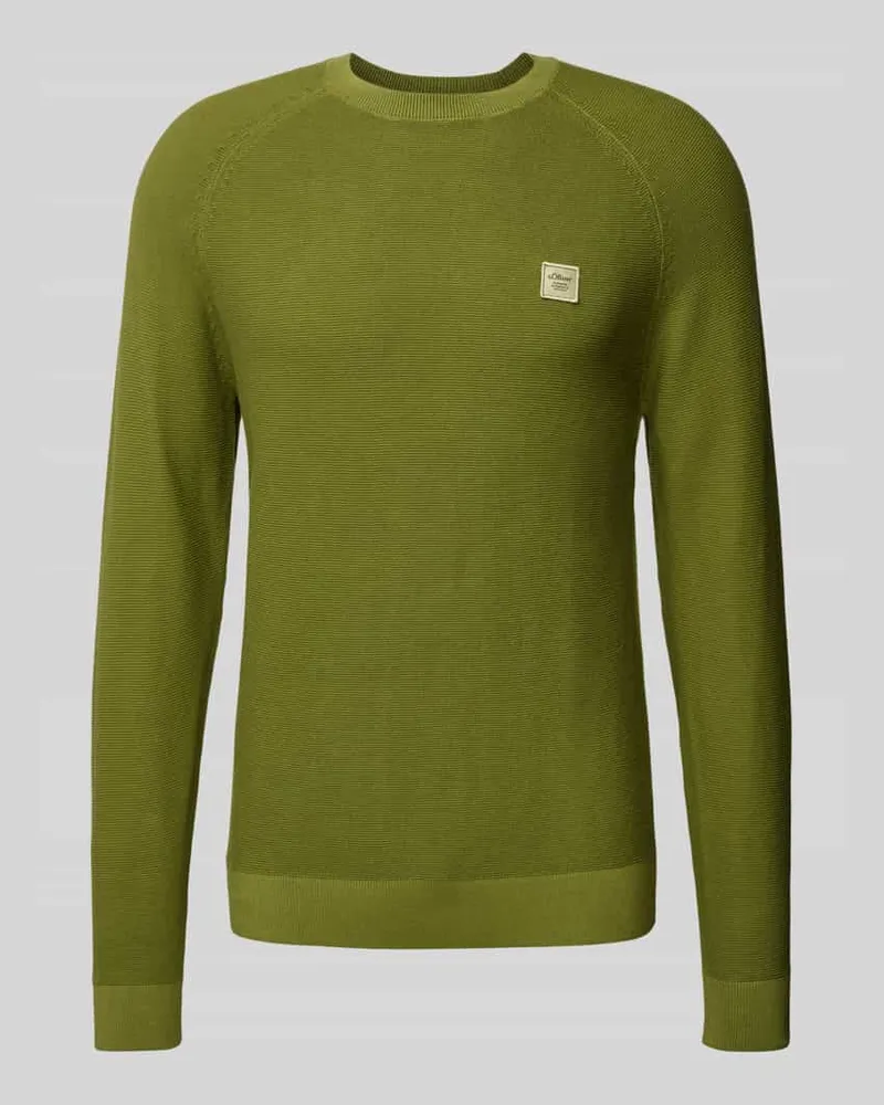 S.Oliver Strickpullover mit gerippten Abschlüssen 