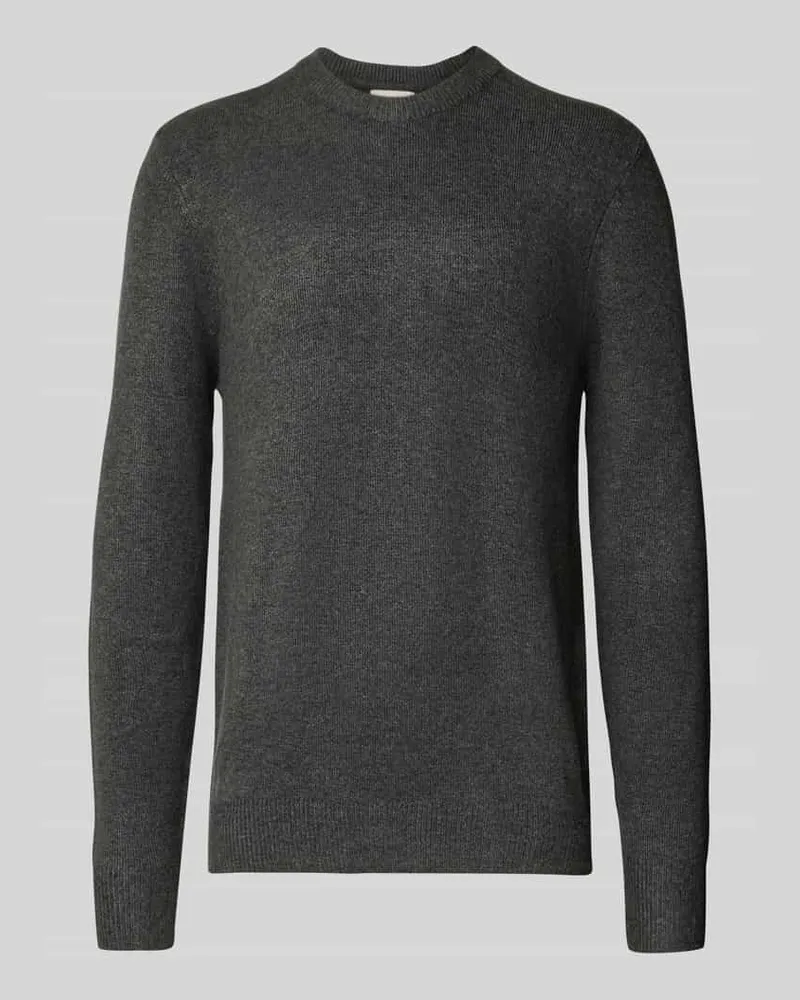 Casual Friday Regular Fit Strickpullover mit Rundhalsausschnitt Modell 'Heine 