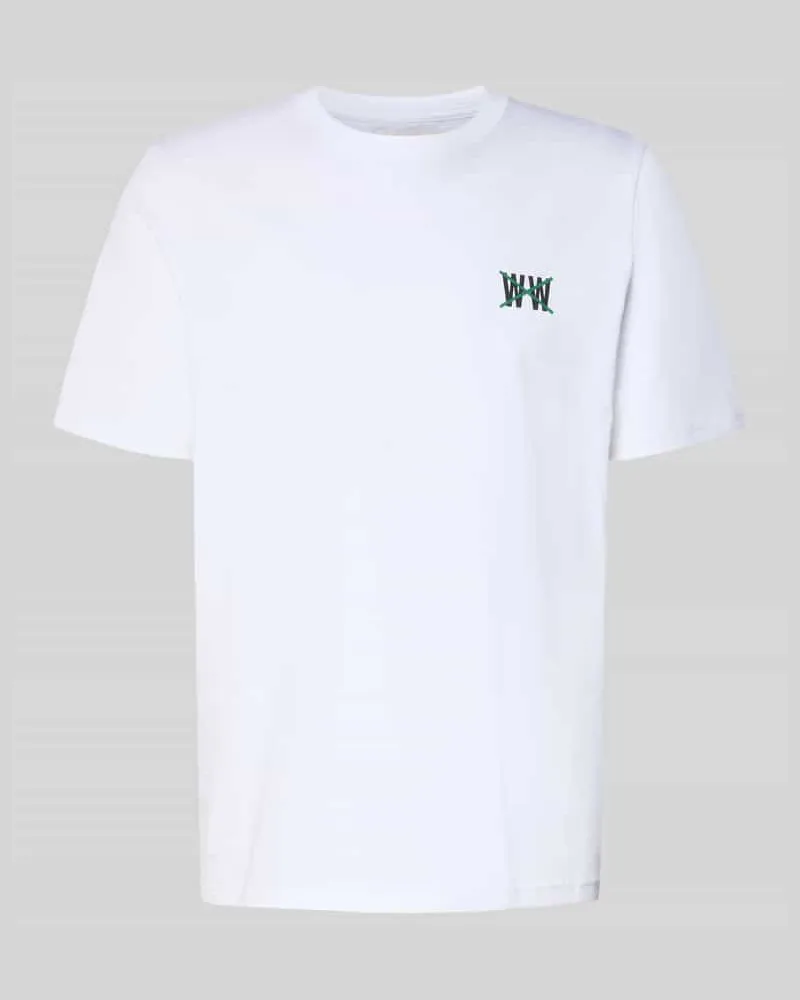 Wood Wood Regular Fit T-Shirt mit Logo-Print Modell 'Bobby Weiss