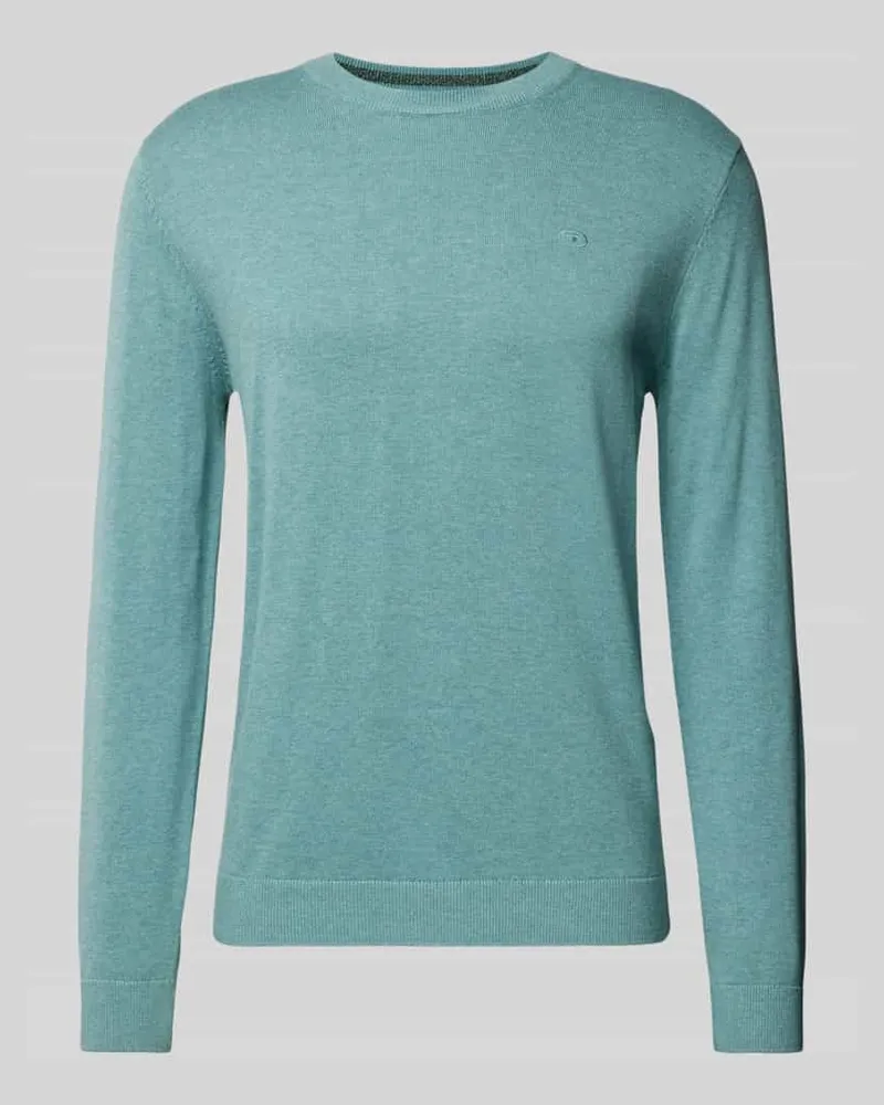 Tom Tailor Strickpullover mit Label-Stitching Modell 'BASIC 