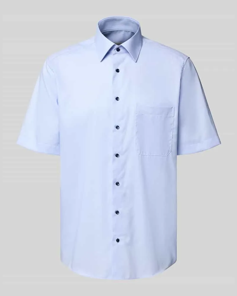Eterna Comfort Fit Kurzarmhemd mit Kentkragen 