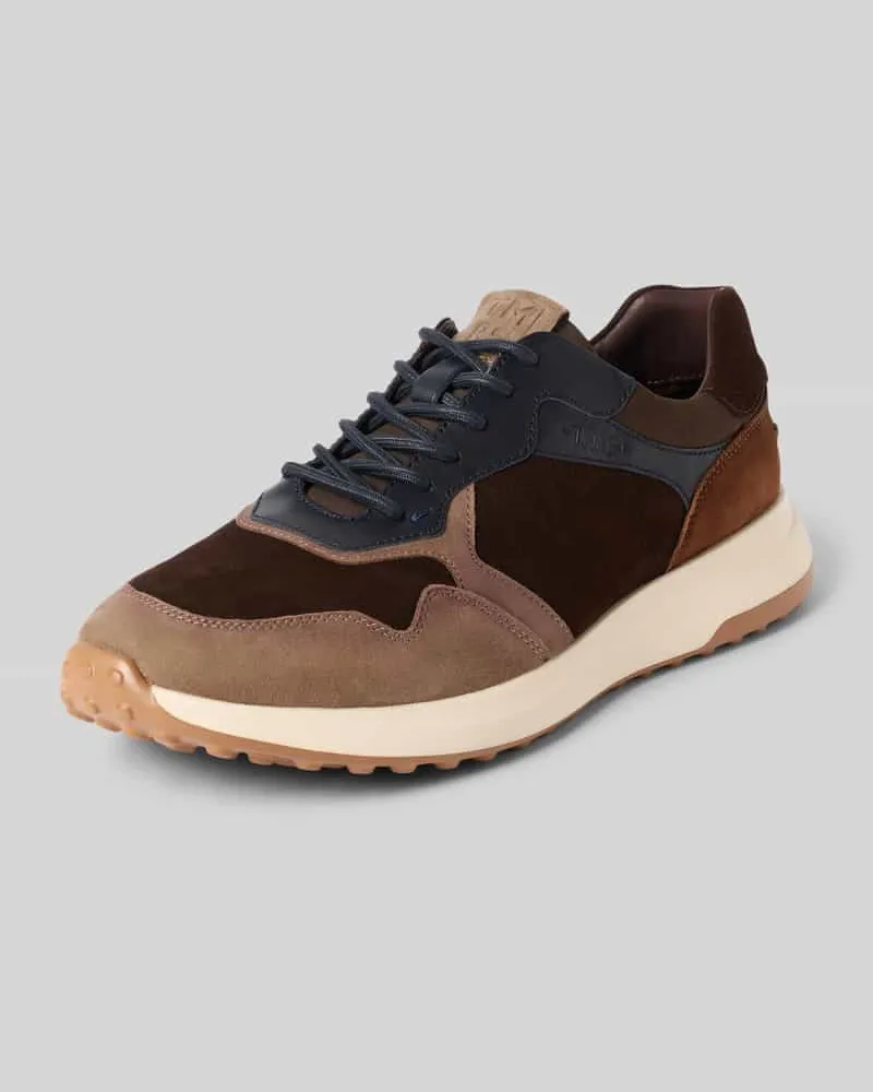Tamaris Sneaker aus echtem Rindsleder Dunkelbraun