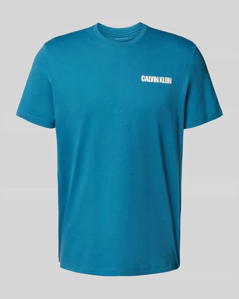 Calvin Klein Regular Fit T-Shirt mit Rundhalsausschnitt Bleu