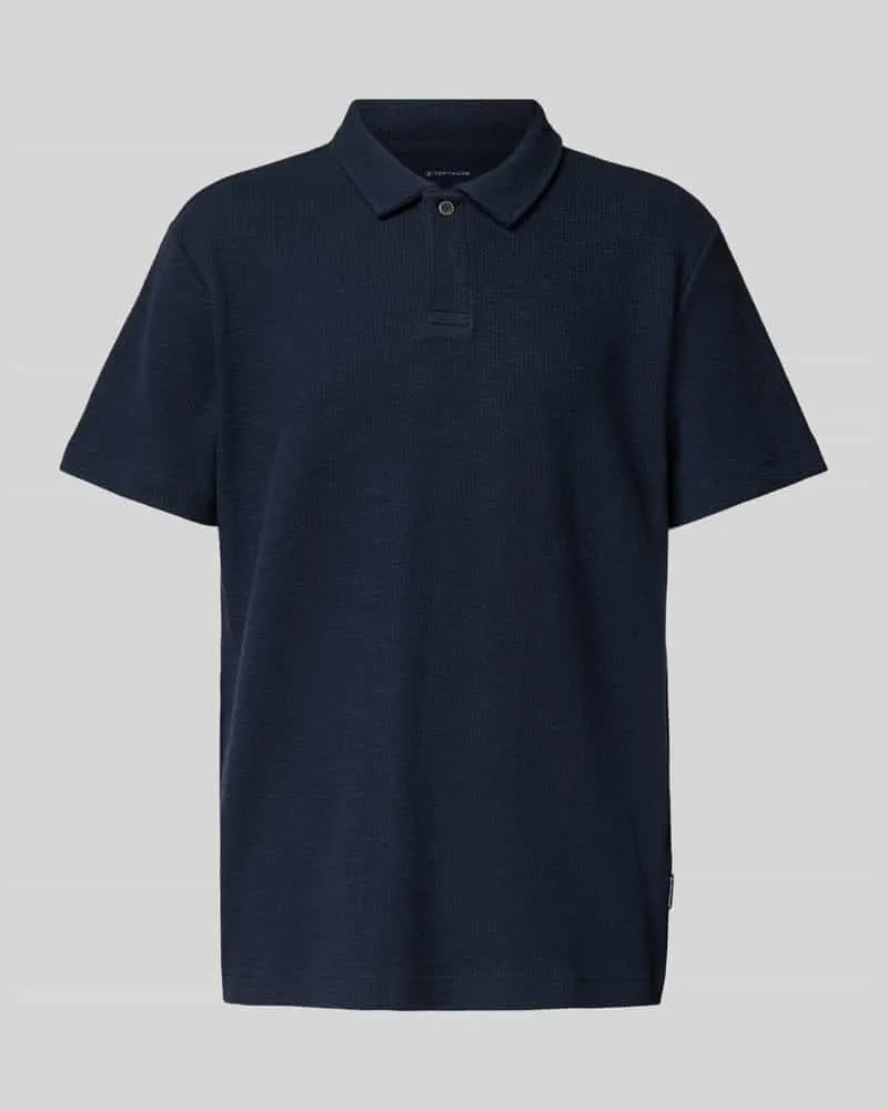 Tom Tailor Regular Fit Ripp Poloshirt mit Stretch-Anteil 