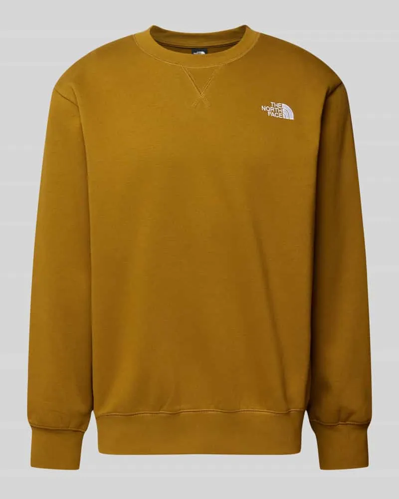 The North Face Sweatshirt mit Label-Print Khaki