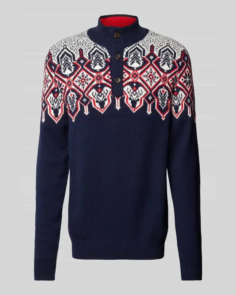 Christian Berg Strickpullover mit Stehkragen 