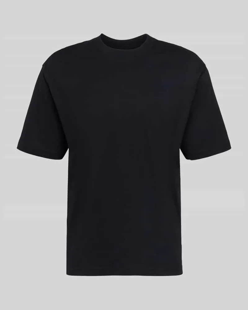McNeal Regular Fit T-Shirt aus reiner Baumwolle Black
