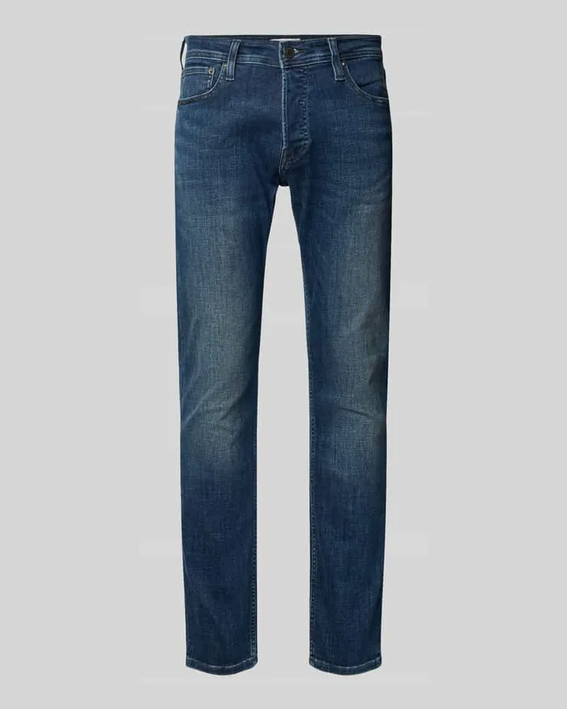 Jack & Jones Slim Fit Jeans im 5-Pocket-Design Modell 'GLENN 