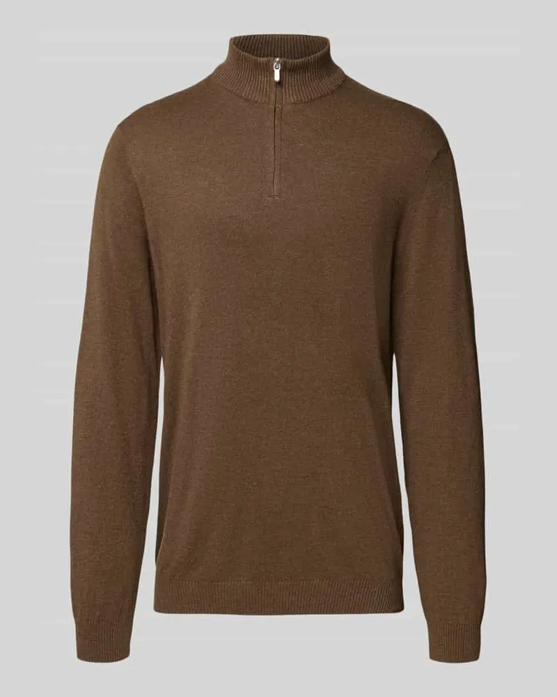 Only & Sons Regular Fit Troyer aus Baumwoll-Viskose-Mix Modell 'LOUI 