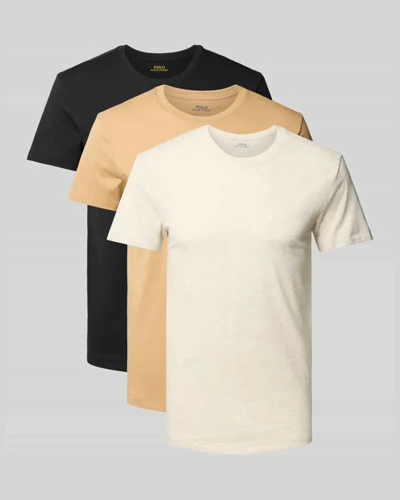 Ralph Lauren Regular Fit T-Shirt Modell 'Crew' im 3er-Pack 