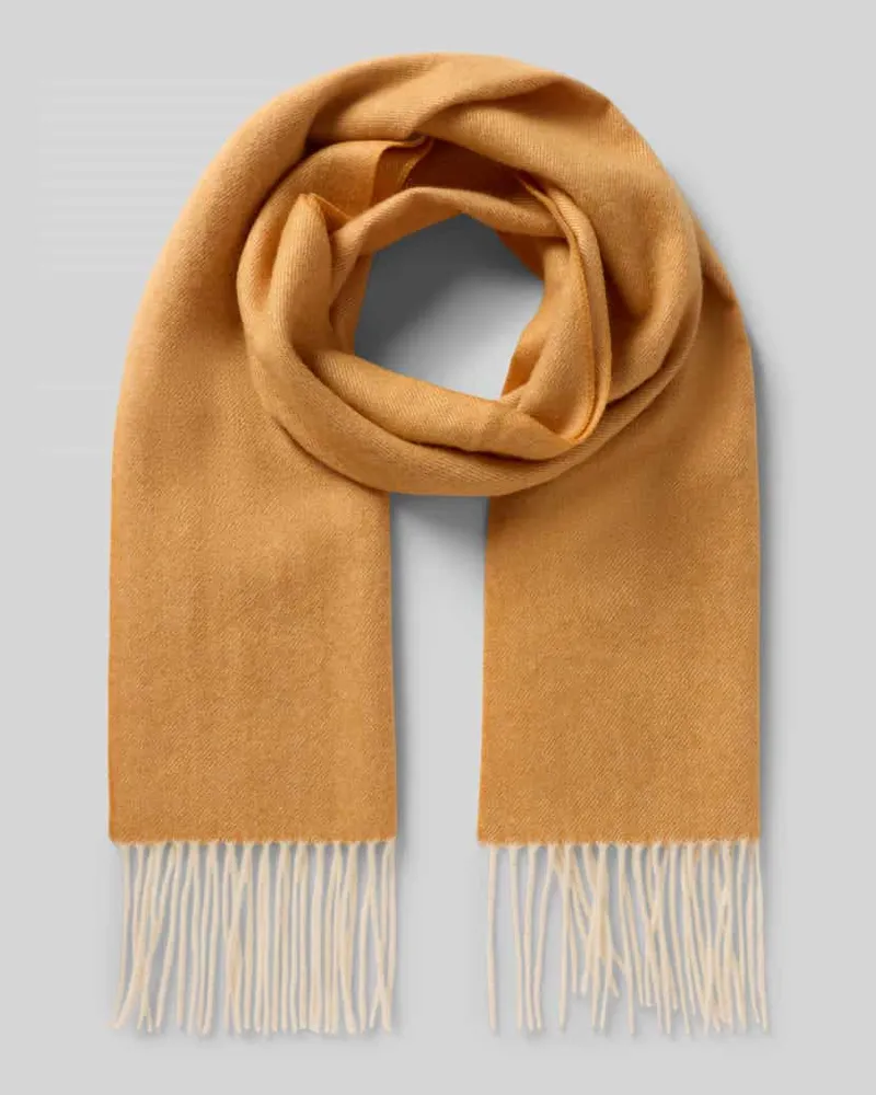 Ascot Wollschal mit Kaschmir-Anteil Marine