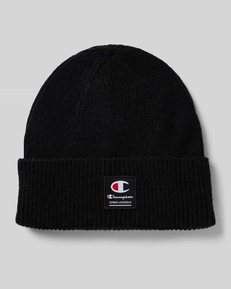 Champion Mütze in Strick-Optik Modell 'Rib Black