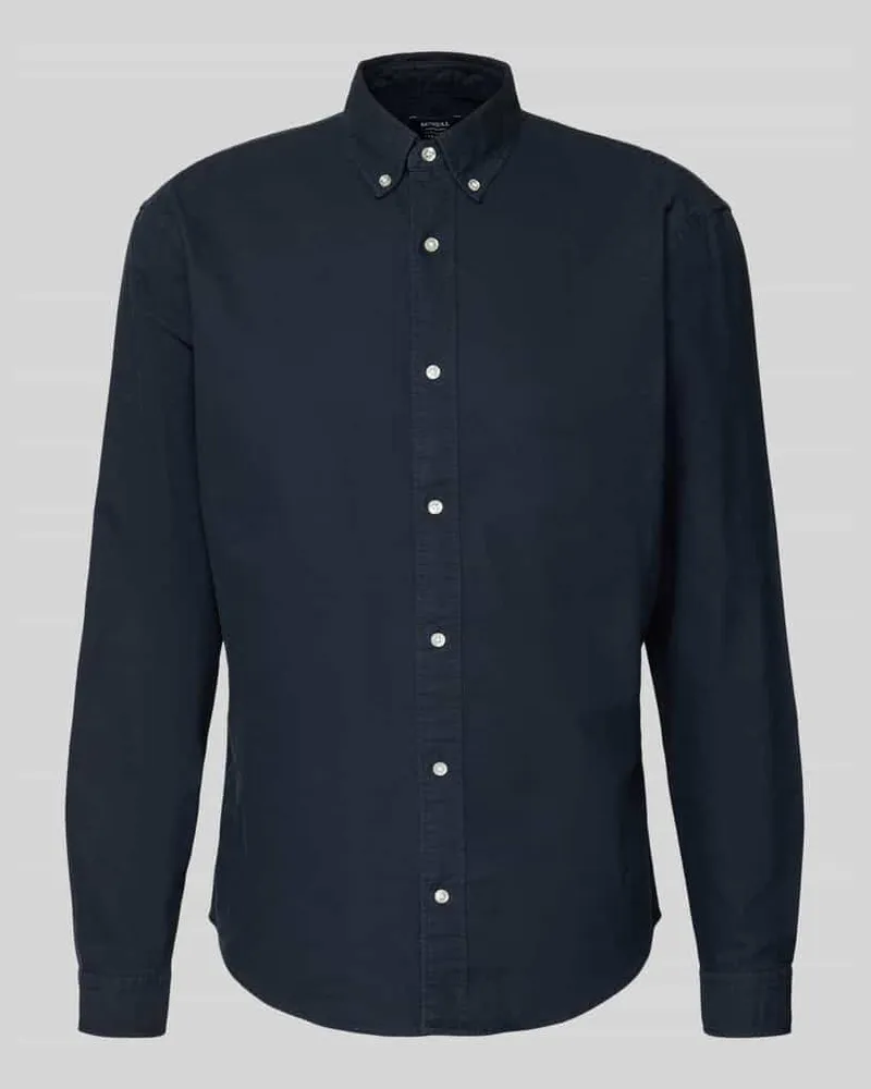 McNeal Freizeithemd mit Knopfleiste Dunkelblau