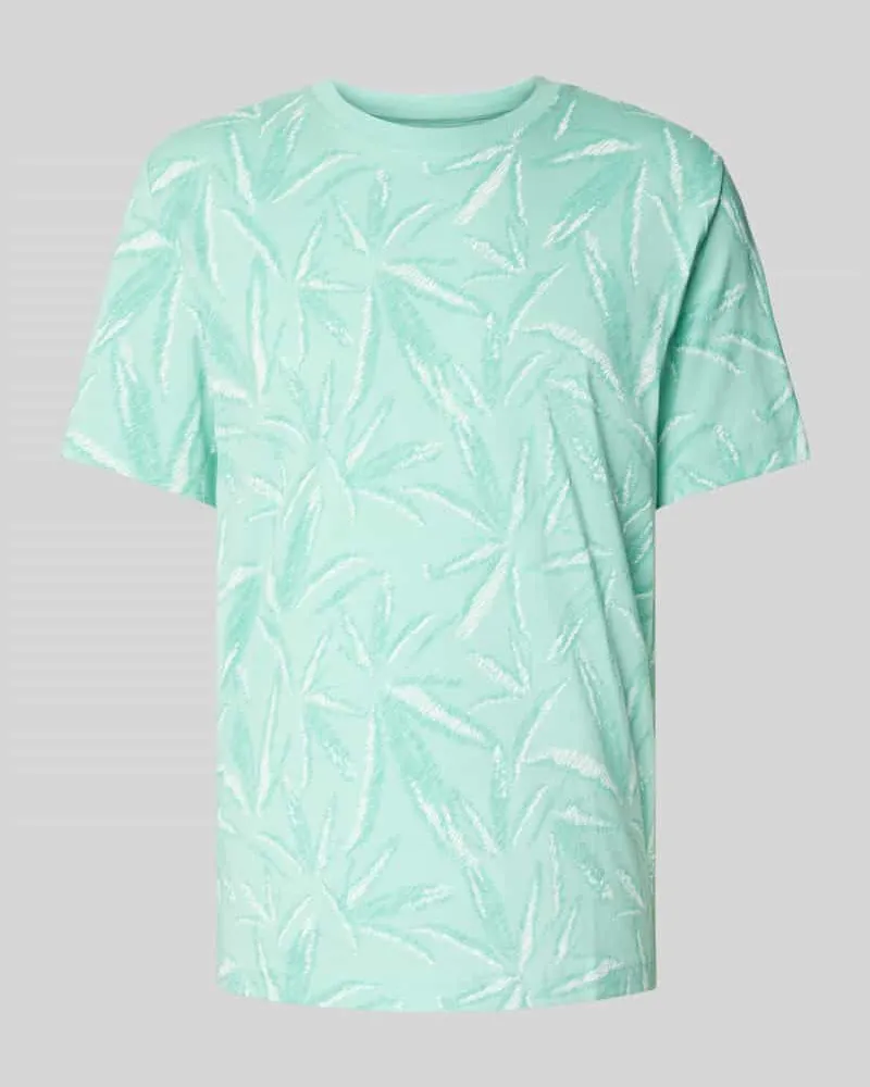 Tom Tailor Regular Fit T-Shirt aus reiner Baumwolle Helltuerkis