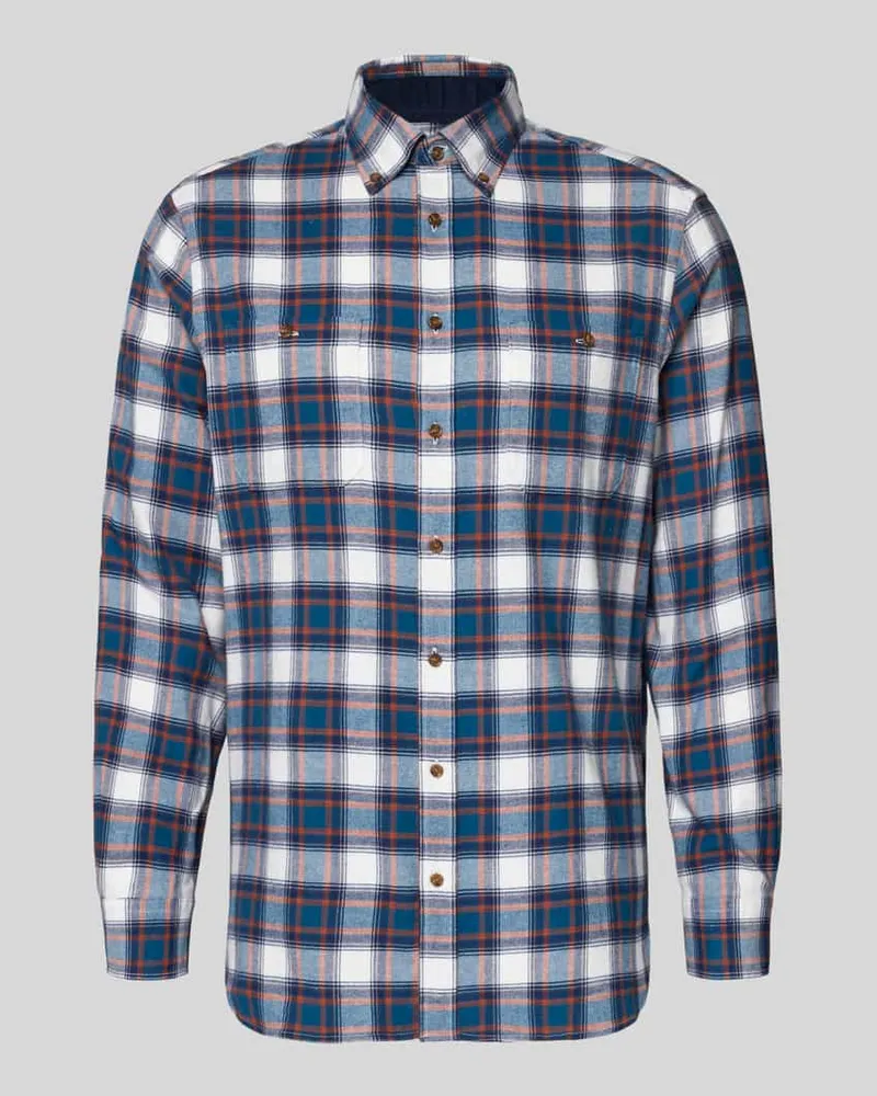 Christian Berg Regular Fit Freizeithemd mit Button-Down-Kragen 