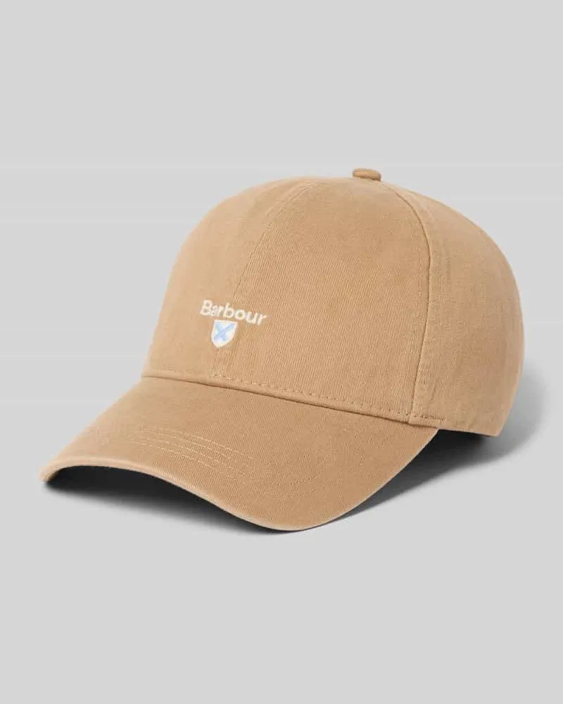 Barbour Basecap aus reiner Baumwolle Modell 'CASCADE Beige