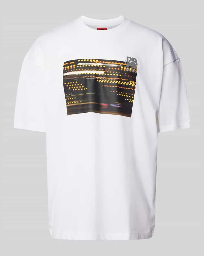 HUGO BOSS T-Shirt mit Motiv-Print Modell 'Daveley 