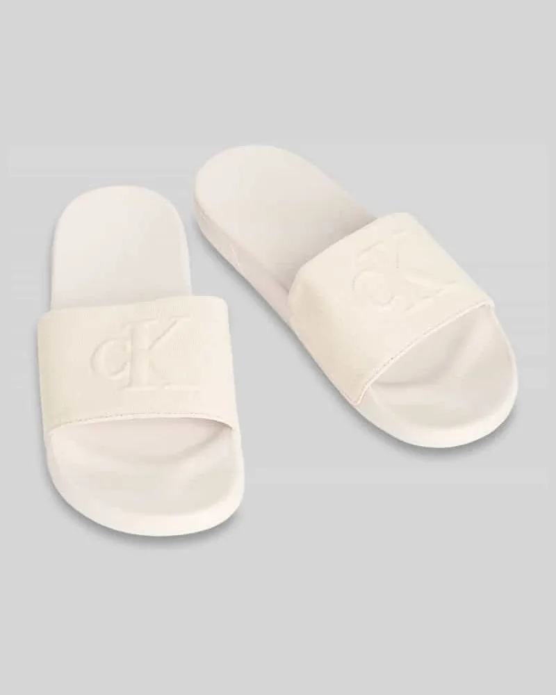 Calvin Klein Badeschuhe Modell 'NEMO Offwhite