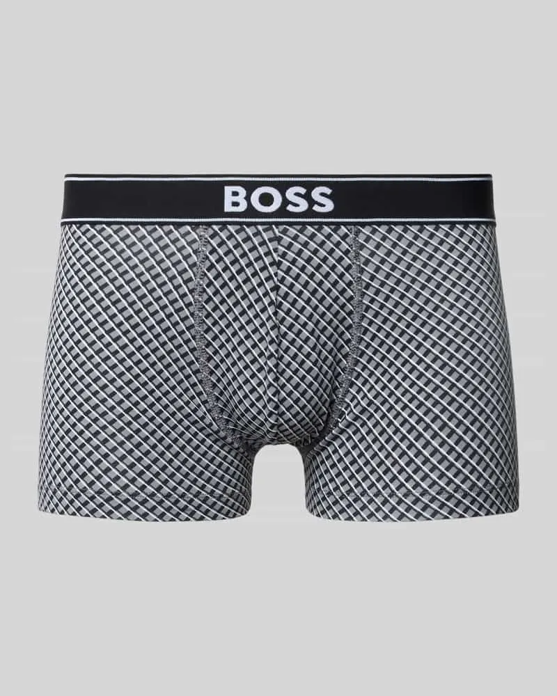 HUGO BOSS Trunks aus Baumwoll-Mix Mittelgrau