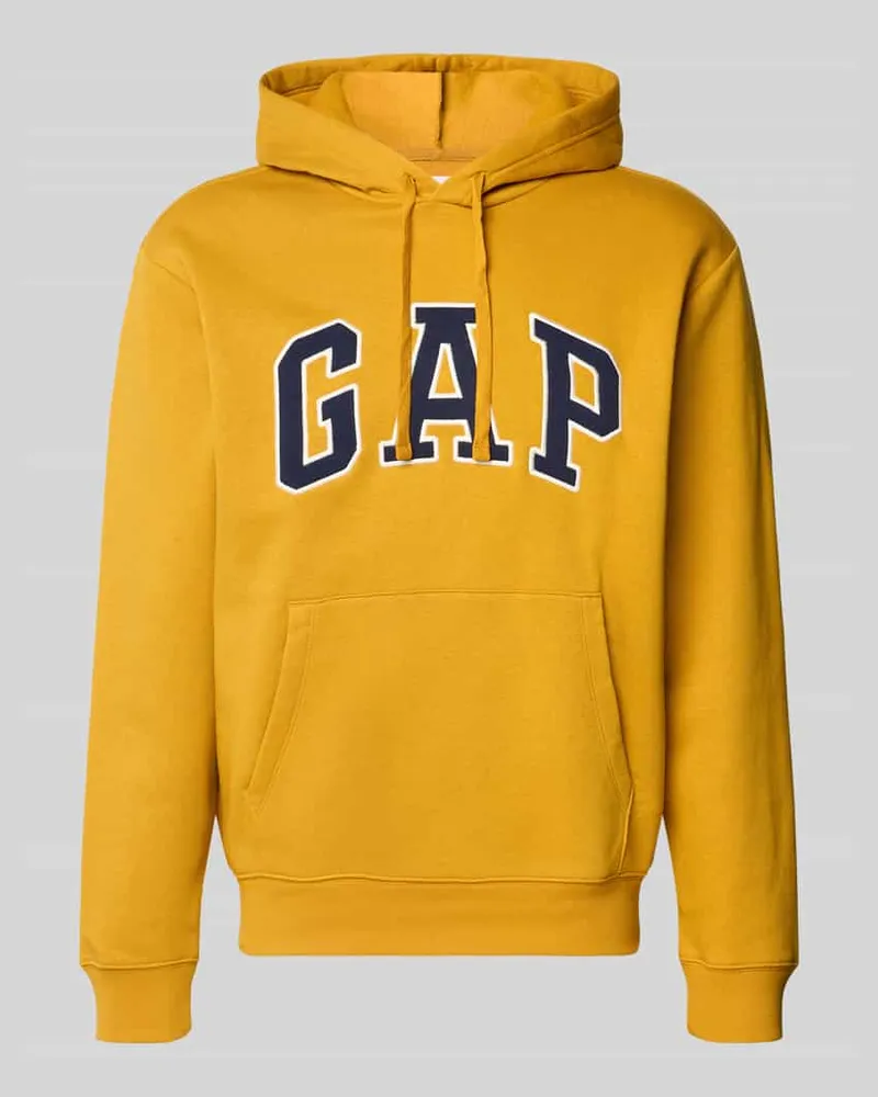 GAP Sweatshirt mit Logo-Print Dunkelbraun