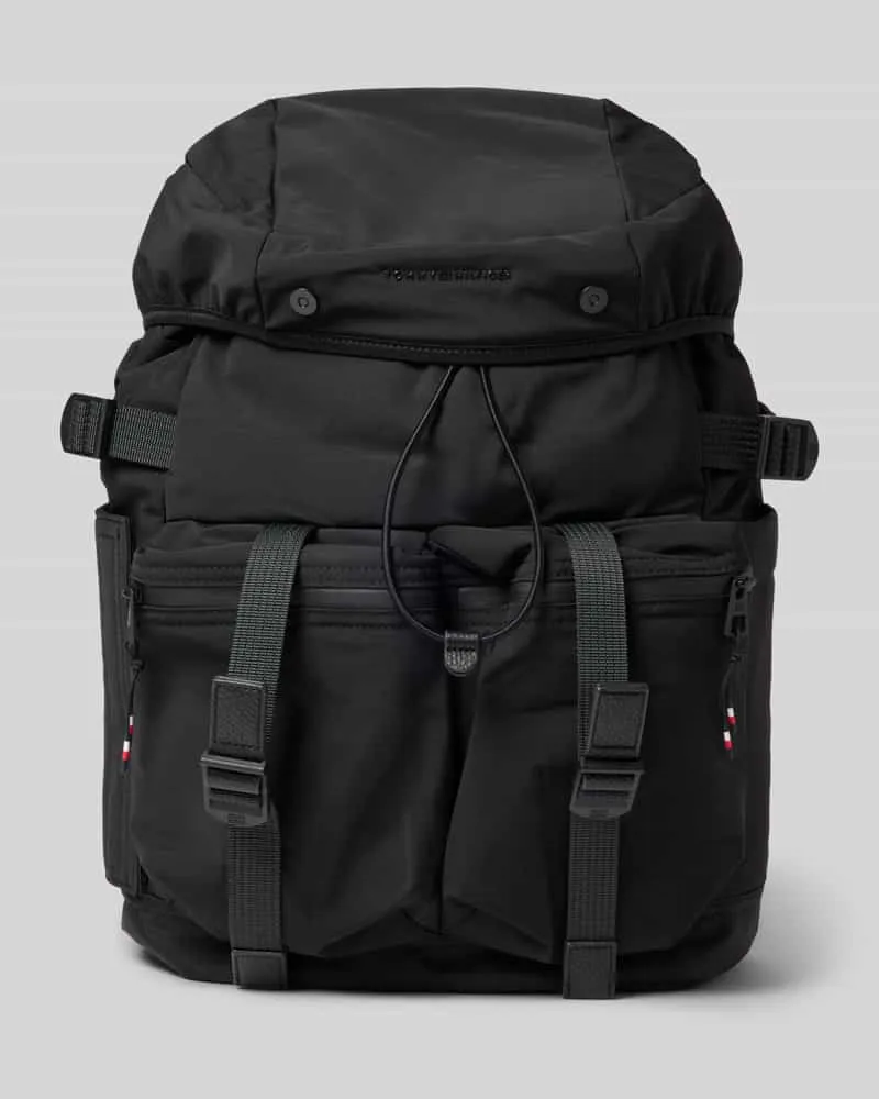Tommy Hilfiger Rucksack mit Label-Applikation Black