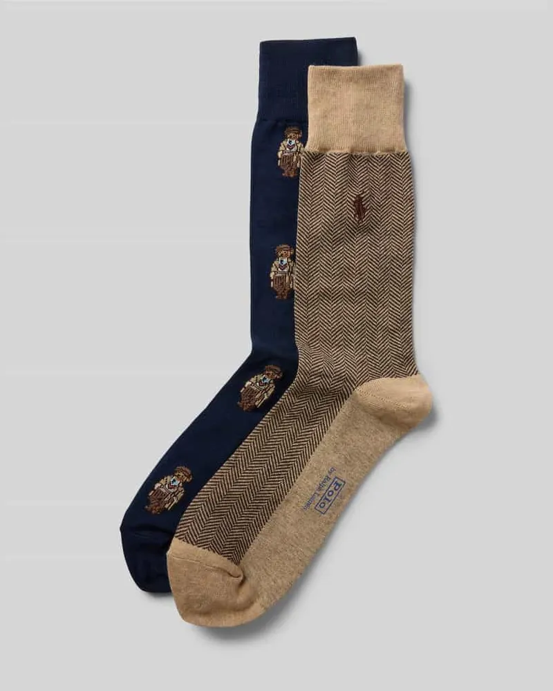 Ralph Lauren Socken mit elastischem Bund im 2er-Pack Dunkelblau