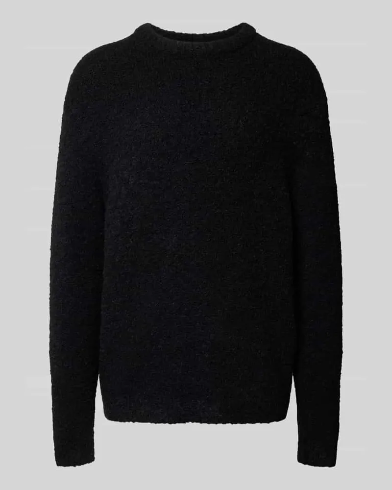 Jack & Jones Strickpullover in Bouclé-Optik Modell 'MEADOWS Black