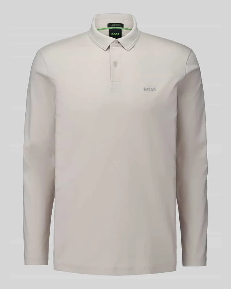HUGO BOSS Poloshirt mit Logo-Patch Modell 'Pirol Sand