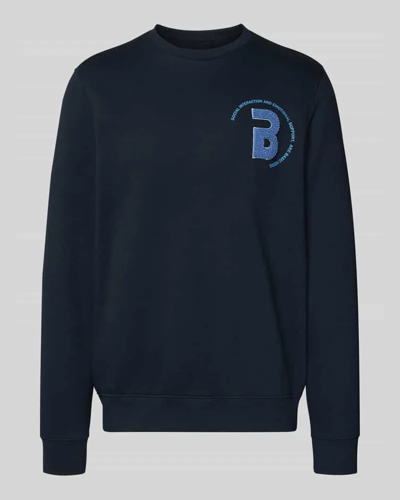Blend Sweatshirt mit Label-Detail Modell 'FLORIAN Dunkelblau