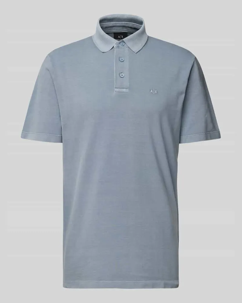 Armani Exchange Poloshirt mit kurzer Knopfleiste 