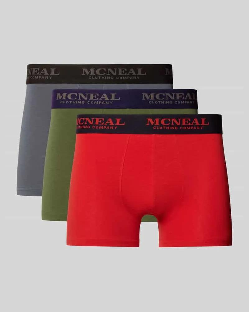 McNeal Trunks mit elastischem Bund im 3er-Pack Metallic