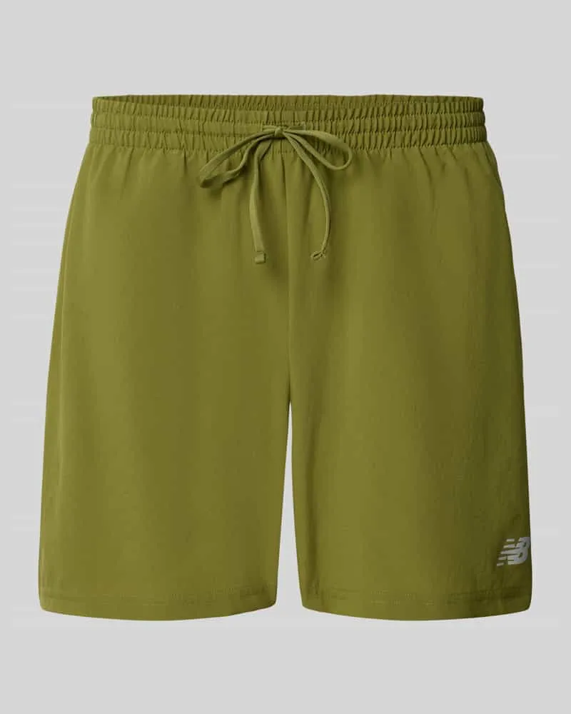 New Balance Shorts mit elastischem Bund und Logo Gruen