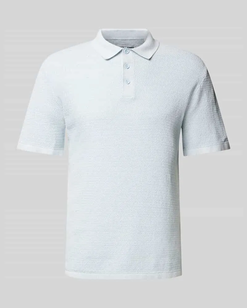 Jack & Jones Regular Fit Poloshirt aus Baumwoll-Mix Modell 'GEORGE Hellblau