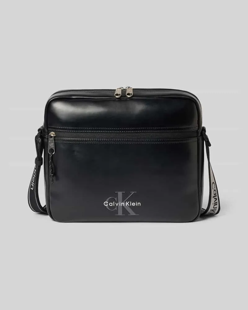 Calvin Klein Laptoptasche mit Label-Schriftzug Modell 'BOLD LOGO WEBBING LAPTOP Black