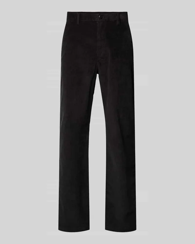 Calvin Klein Straight Fit Cordhose mit Eingrifftaschen Black