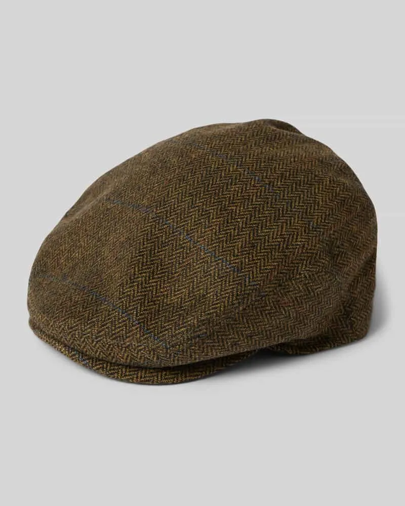 Müller Headwear Schiebermütze mit verstärktem Schirm und Woll-Anteil Modell 'GATSBY Oliv