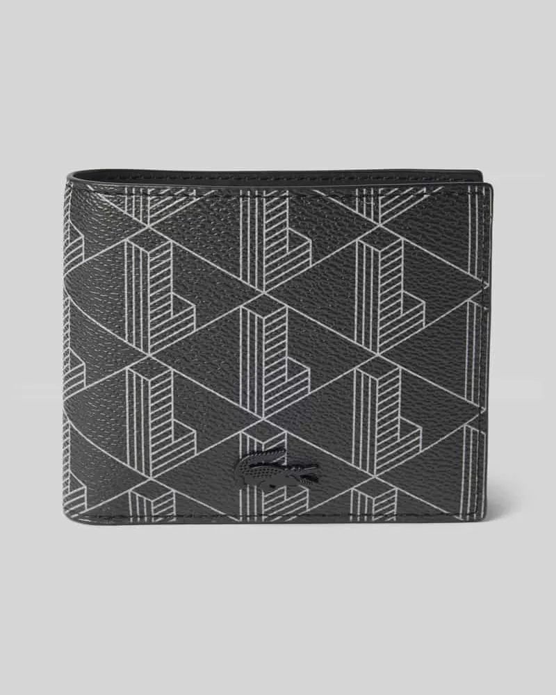 Lacoste Portemonnaie mit Logo-Muster Black