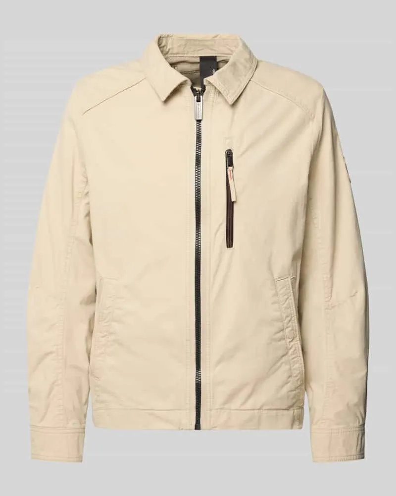 Tom Tailor Regular Fit Hemdjacke aus reiner Baumwolle Beige