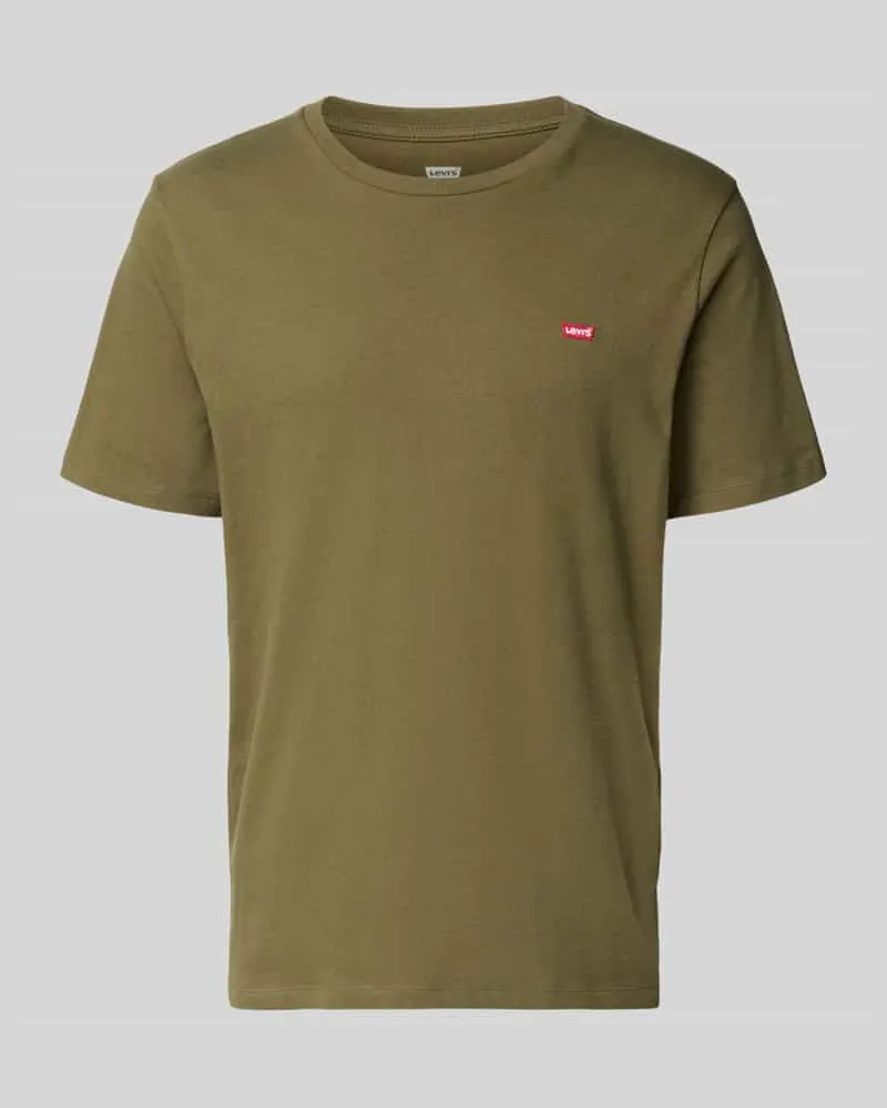 Levi's T-Shirt mit Label-Stitching Oliv