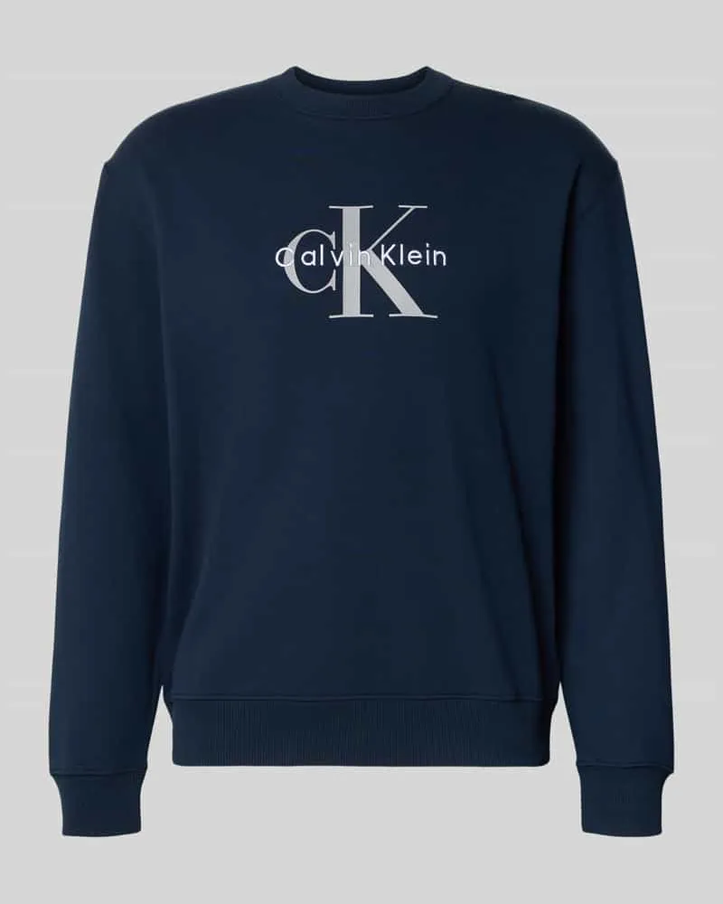 Calvin Klein Regular Fit Sweatshirt mit Logo-Print Modell 'Terry 