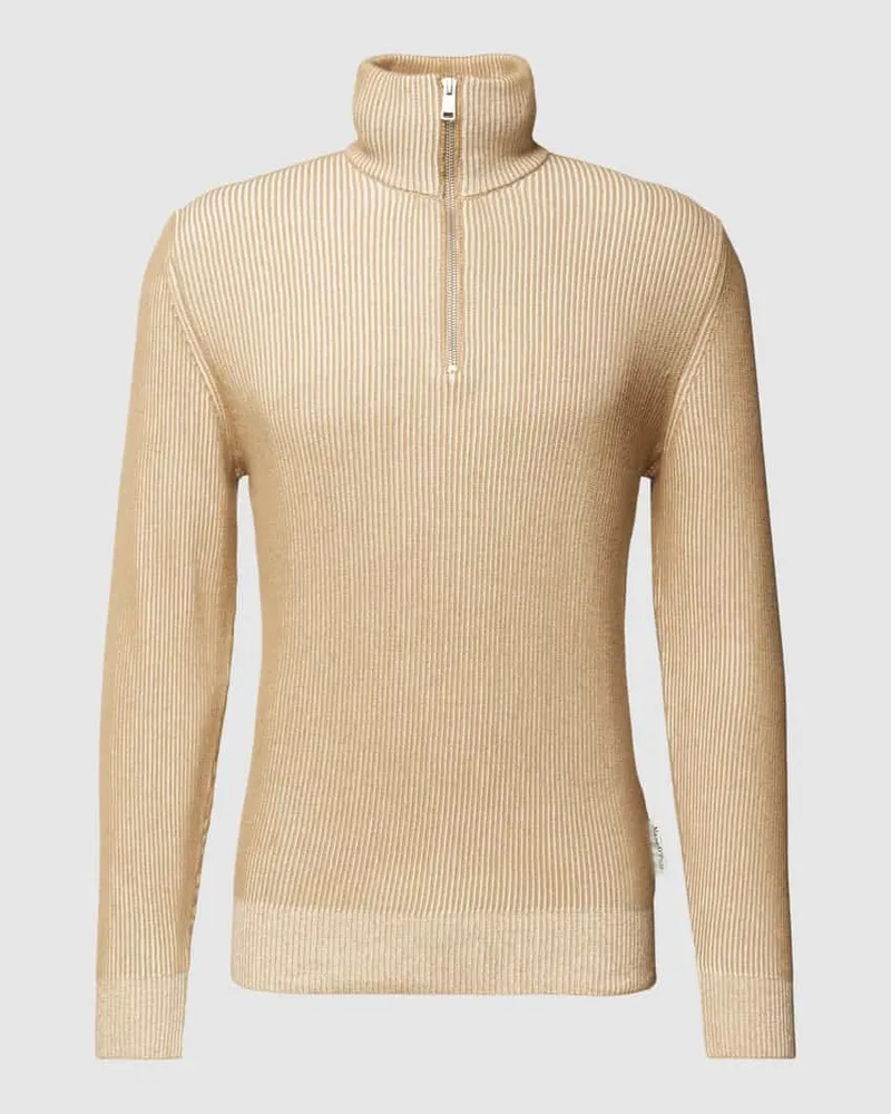 Marc O'Polo Regular Fit Troyer aus Baumwolle mit Wolle 