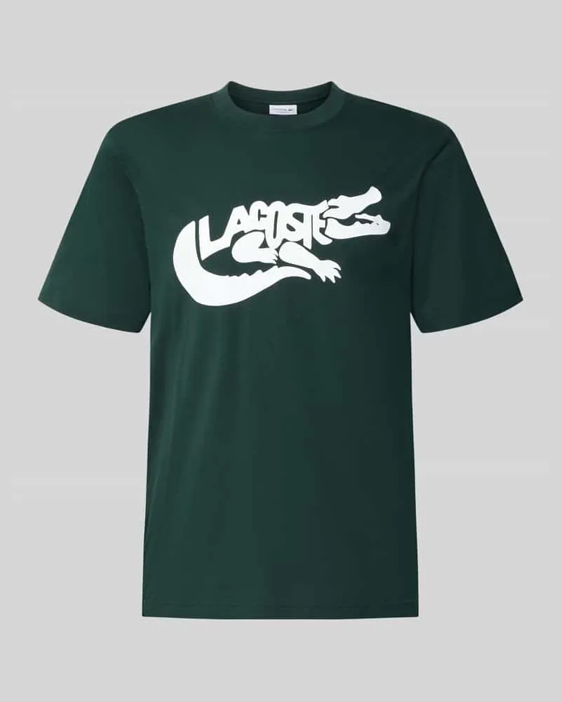 Lacoste Regular Fit T-Shirt aus reiner Baumwolle Gruen