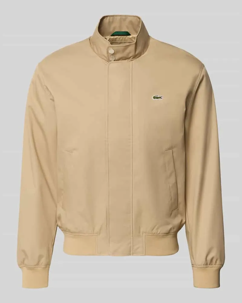 Lacoste Regular Fit Bomberjacke mit Baumwoll-Anteil Modell 'HARRINGTON Beige